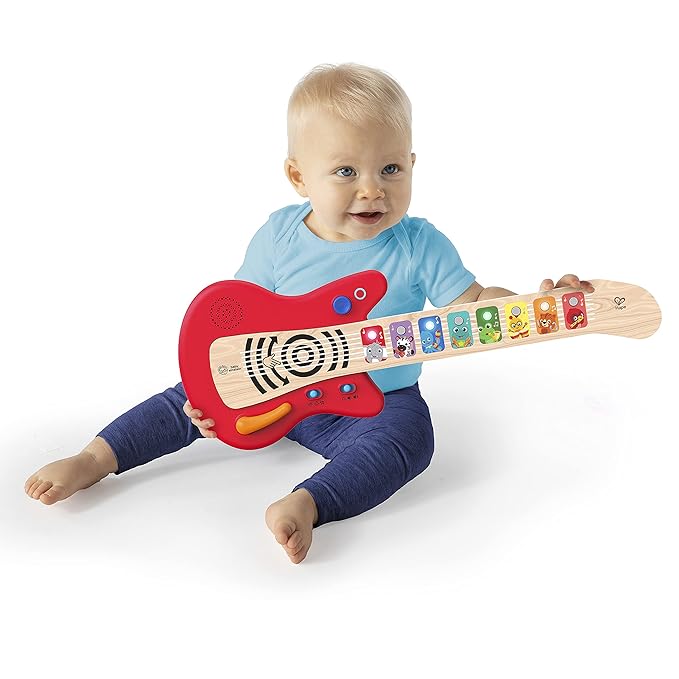 Baby Einstein Together in Tune Guitar Safe Wireless Wooden Musical Toddler Toy, Magic Touch Collection, Age 6 Months+