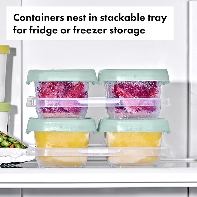 OXO Tot Baby Blocks Food Storage Containers (4 Oz.) - Opal