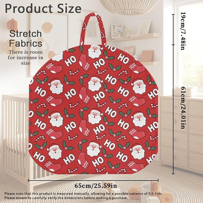 Santa Claus Boy Girl Gender Neutral Nursing Pillow Cover Baby Breastfeeding Slipcover Infant Newborn Nursery Bottle Pillowcase Feeding Cushion Cover (Pillow NOT Included)
