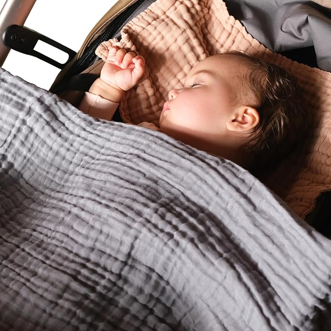 L'Ange Baby Muslin Swaddle Blanket - 3 Layer Breathable Cotton Receiving Blankets - Medical Grade Packaging for Newborn and Infant - 2 Pack - 35x35 - Pink