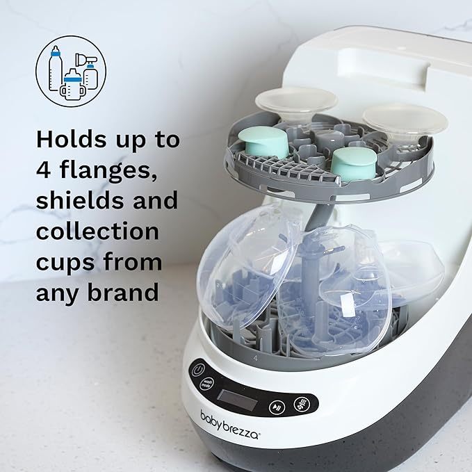 Baby Brezza Bottle Washer Pro Breast Pump Parts Replacement Rack – Fits All Breast Pump Parts Including Wearables