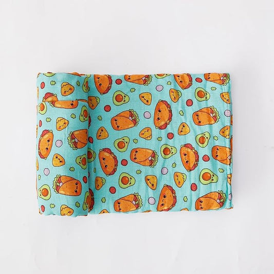 Muslin Swaddle Blanket for Unisex, Soft Breathable and Skin-Friendly Baby Swaddles for Boys & Girls, Newborn Receiving Blanket, Taco Blankets Babies, Large 42 x 47 inches