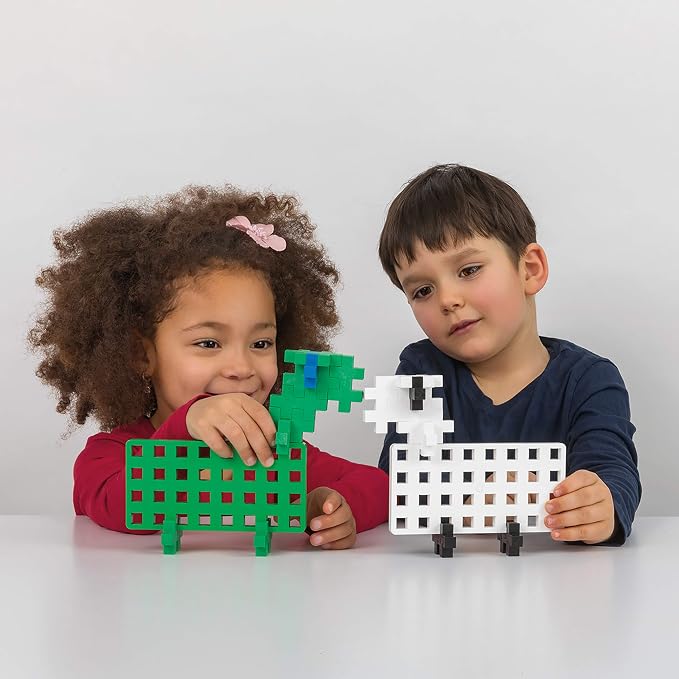 PLUS PLUS Learn to Build Big, Basic - 60 Interlocking Building Blocks for Toddlers and Preschool, Gifts for Boys & Girls