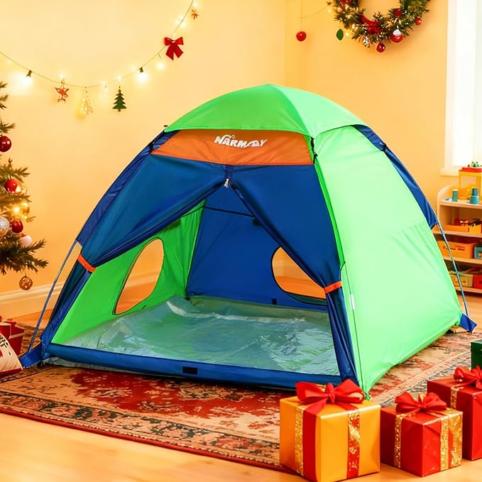 NARMAY® Play Tent Summer Camping Dome Tent for Kids Indoor/Outdoor Fun - 60 x 60 x 44 inch