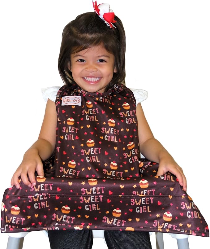 BIB-ON, Full-Coverage Bib and Apron Combination for Infant, Baby, Toddler Ages 0-4.
