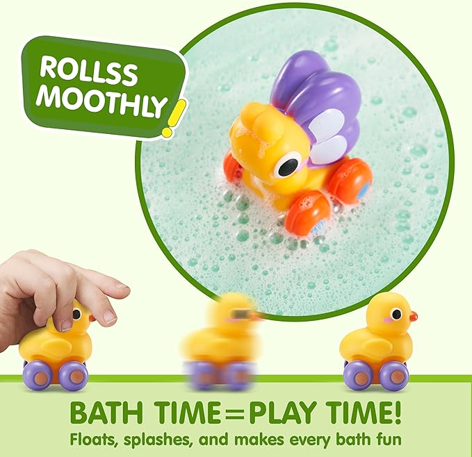 JOYIN Animal Cartoon Cars, Soft Rubber Toy Car Set, Mini Vehicles, Bath Toy Car for Toddlers, Gift for Boys and Girls, Summer Beach and Pool Activity, Party Favors for Kids