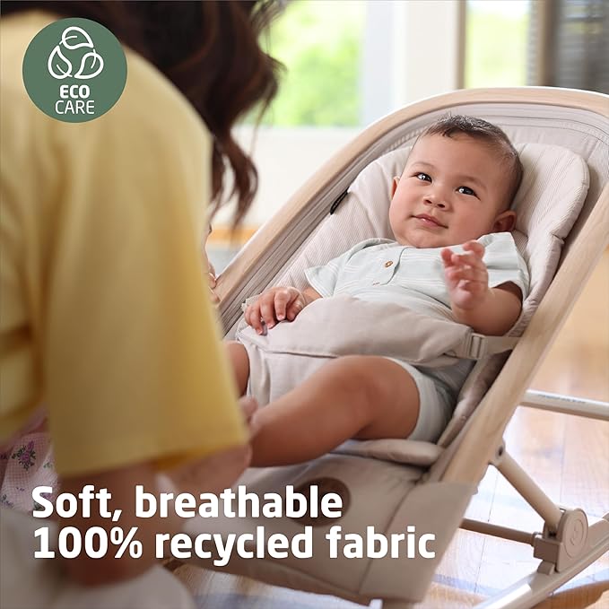 Maxi-Cosi Kori 2-in-1 Baby Bouncer Seat for Infants, Baby Rocker Chair, Portable Baby Bouncer, Classic Graphite