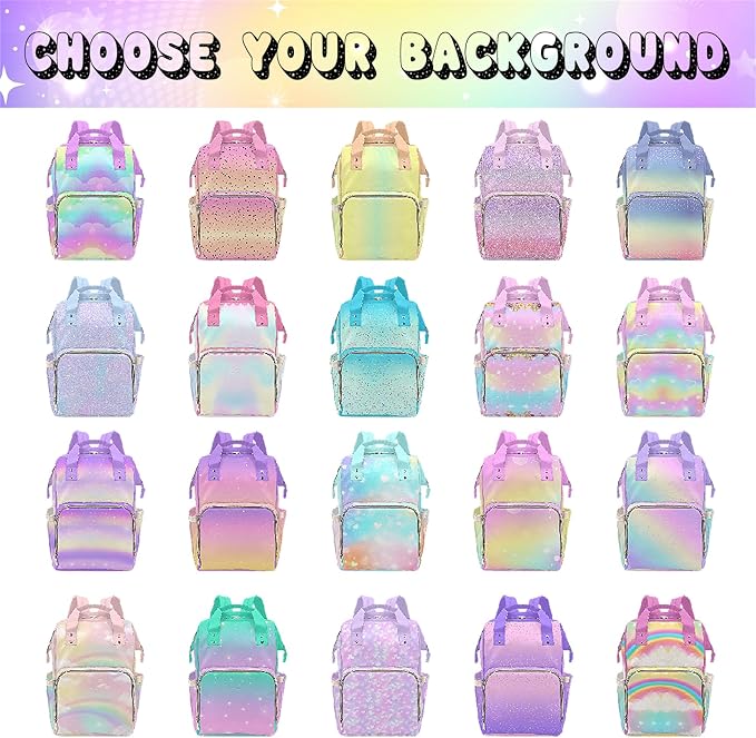 MyPupSocks Custom Diaper Bag Backpack with Personalized Name - Lovably Yours, New Mom and Precious Newborn Daughter Granddaughter