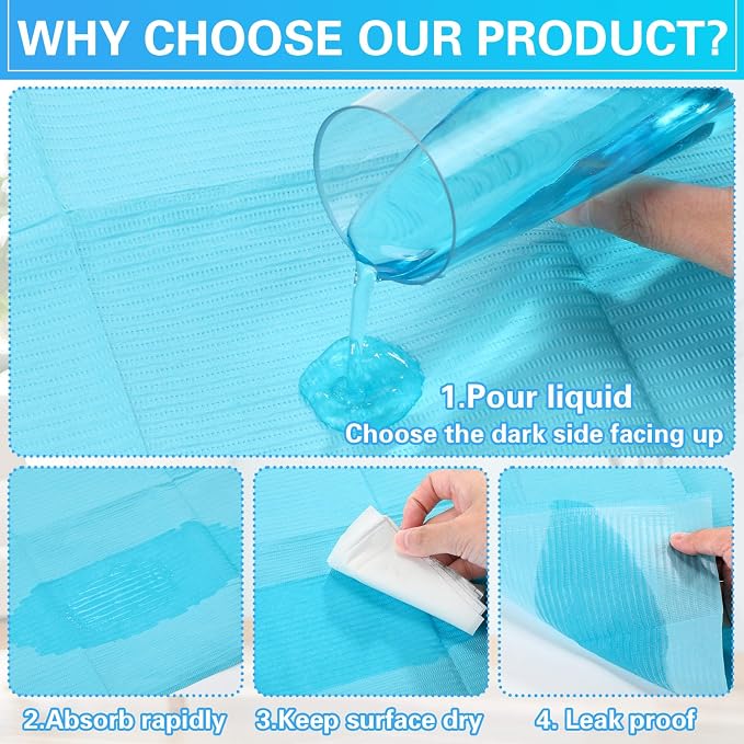 Threlaco 100pcs Disposable Changing Liner 2-ply Baby Changing Station Pad Disposable Changing Pads Diaper Changing Mat Portable Sanitary Liner Refills for Commercial Restrooms