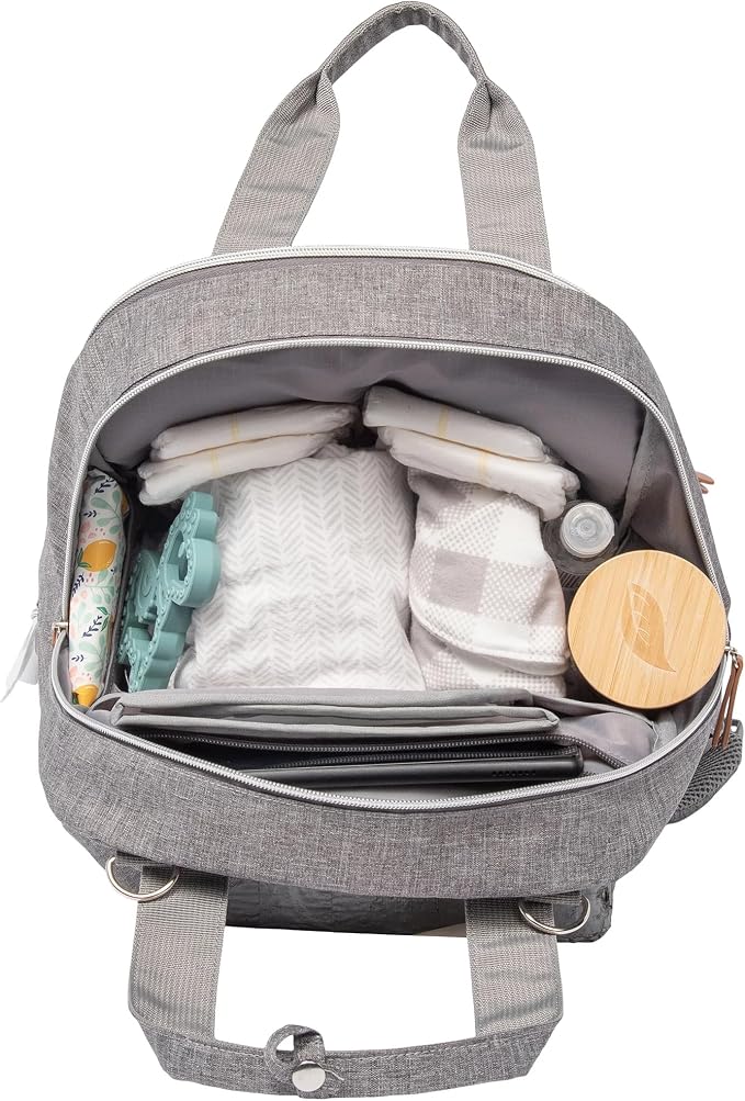 Trend Lab Diaper Bag Backpack Baby Bag Organizer with Removable Changing Station Pad, Includes Zipper Opening for Baby Wipes and Insulated Pockets for Bottles