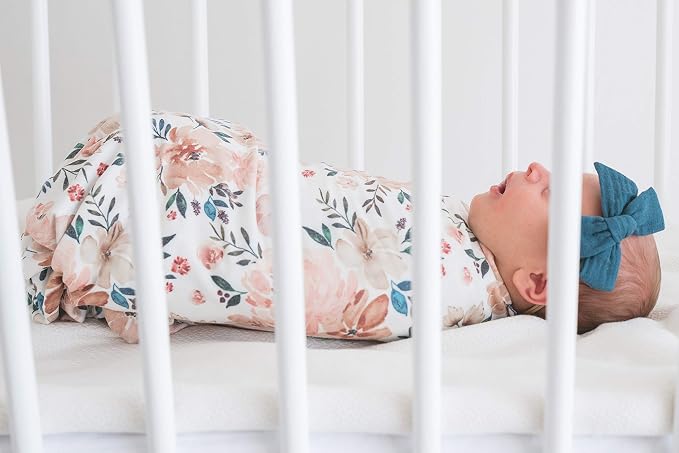 Copper Pearl Swaddle Blankets for Newborns | Soft Stretchy Receiving Blankets for Boys and Girls | Large 46 x 46 Inch Baby Blankets | Lightweight and Breathable Swaddles | Autumn