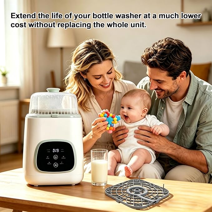 Bottom Tray Replacement Compatible with Momcozy KleanPal Pro Bottle Washer, Replacement Base Rack for Grownsy EaseClean, Papablic & MOMFANN EasePure Bottle Washer Pro, PP, BPA Free
