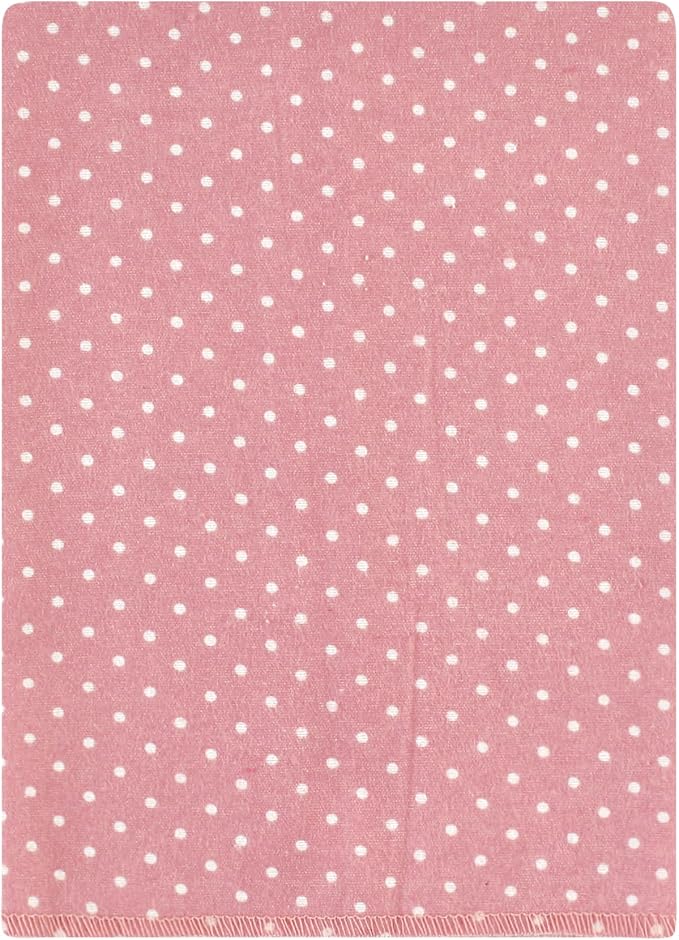 Hudson Baby Unisex Baby Cotton Flannel Burp Cloths Bundle, Dusty Rose Floral, One Size