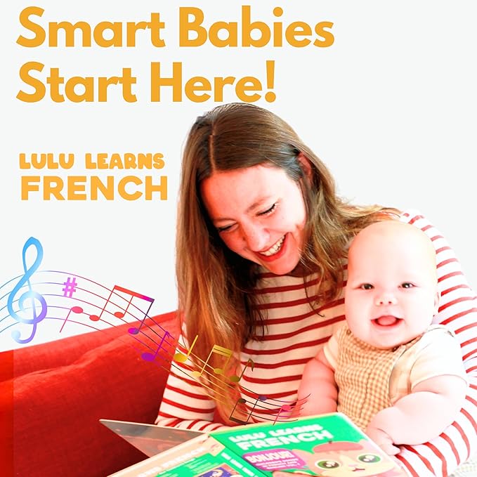 Vol. 3 — Interactive Sound Board Book for Toddlers 1-3, Bilingual English & French Songs & Music, Talking Musical Learning Toy and Gift for Babies & Kids