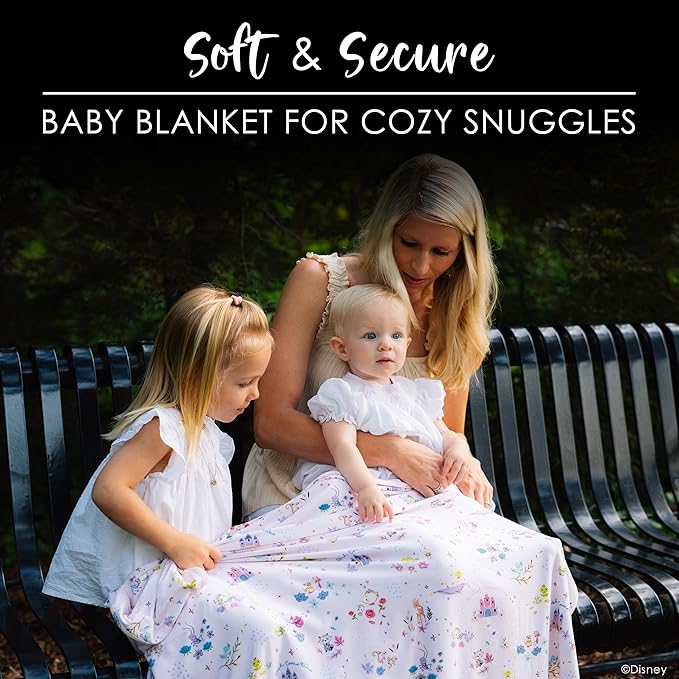 Milk Snob Disney Infant Boy/Girl Swaddle Blanket, Soft Receiving, Security and Play, Perfect for Summer, Toddler Infant Newborn Bedding, Baby Shower, Baby Registry Gift (A Wish Come True)