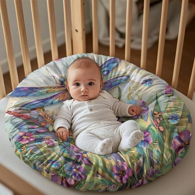 Stylish Dragonfly Pillow Cover Breastfeeding Pillow Slipcover for Baby Boys & Girls Nursing Pillow Case for Newborn Soft Fabric Fits Snug On Infant Washable & Breathable