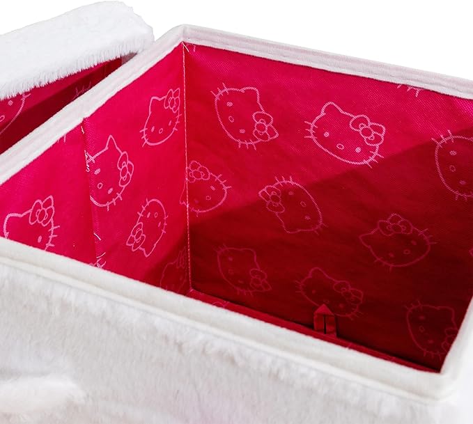 Ukonic Sanrio Hello Kitty 13 x 13 Inch Plush Storage Cube