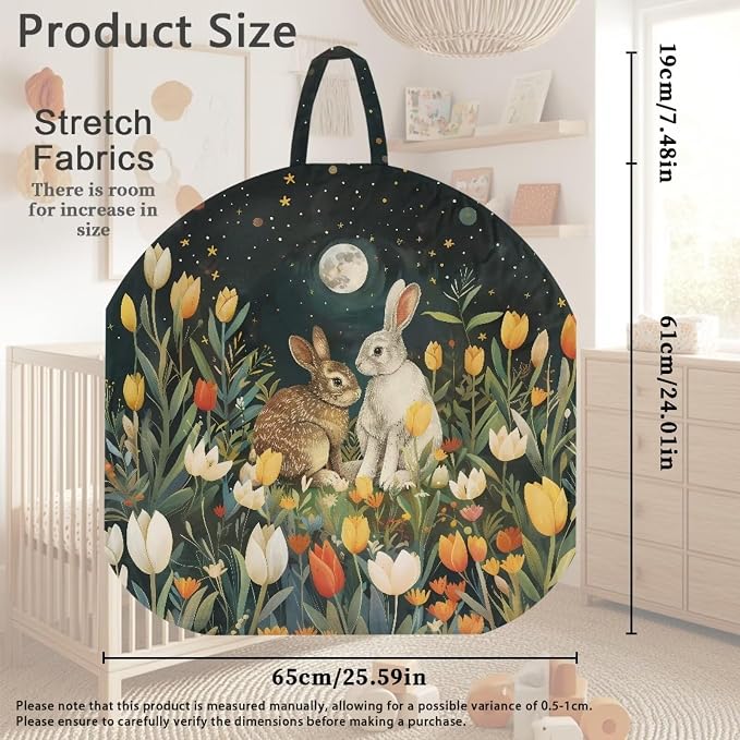 Bunny Nursing Pillow Cover Breathable Breastfeeding Pillow Slipcover Fits Nursing Pillow Super Soft Snug Positioners for Baby Boy Baby Girl Support for Breastfeeding Bottle Feeding
