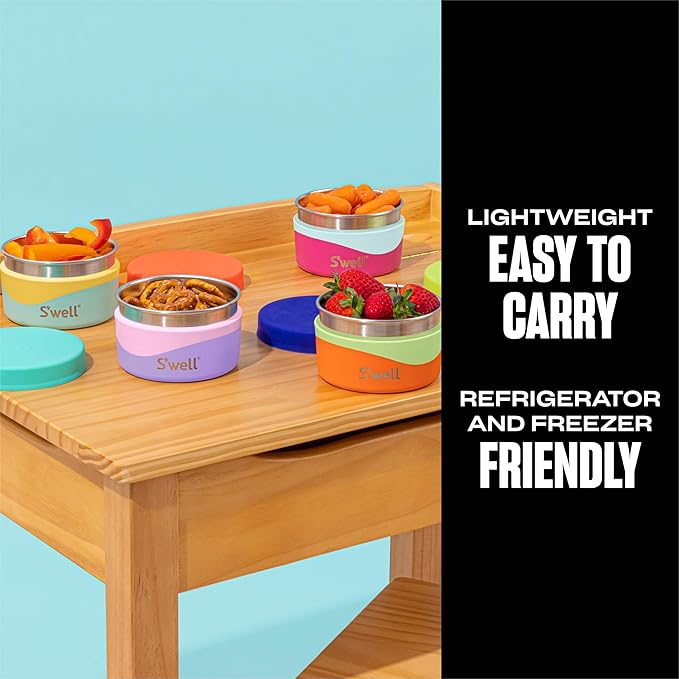 S'well Stainless Steel Food Canister, 10oz, Island Breeze, Single Walled Durable Construction, BPA Free, Dishwasher Safe