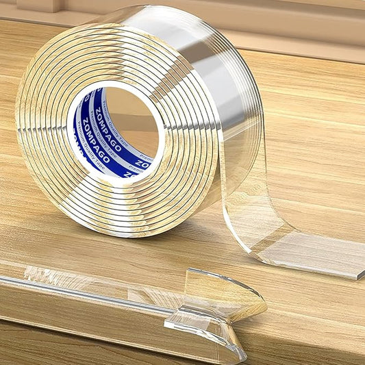 ZOMPAGO Clear Soft Corner Protectors for Baby Safety Furniture Strip 0.8in(W) 13FT(L), Sharp Edge Table Corner Bumpers, Wall Corner Guards, Baby Proof Corner Protectors for Cabinet & Window Edge