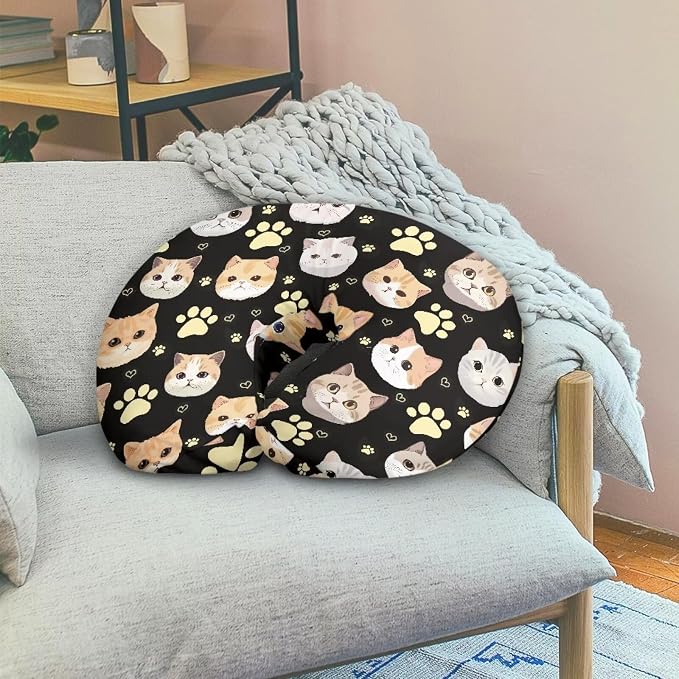 Cute Cats Nursing Pillow Cover, Fits The Original Support for Breastfeeding, Bottle Feeding, and Bonding Ultra Soft Comfortable Slipcover for Baby Girl and Boy