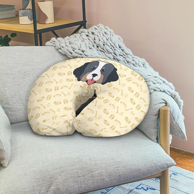 Dog Pattern Nursing Pillow Slipcover Sleeve, Ultra-Soft Baby Nursing Pillow Removable Cover for Breastfeeding Pillows, Pillow Not Included