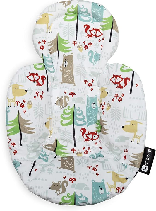 4moms RockaRoo and MamaRoo Little Forest Infant Insert, Machine Washable, Soft, Plush Fabric, Reversible Design