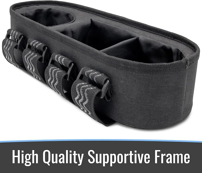 Habitat Universal Stroller Snack Tray with Insulated Cup Holder - Divided Compartment with Secure Non-Slip Straps | Stroller Snack Tray Attachment Fits Most Strollers