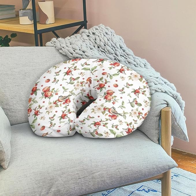 Nursing Pillow Cover Nursing Pillows for Breastfeeding Fits The Original Support for Breastfeeding Nipple Shields for Breastfeeding Newborn Pomegranate