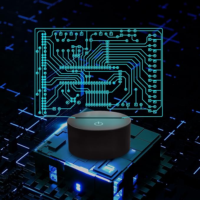 YuanDian Geeky Gifts, Computer Geekery PCB Lamp 16 Colors Changing Touch & Remote Control for Men Boys Women IT Tech Support Nerds Geek Lovers