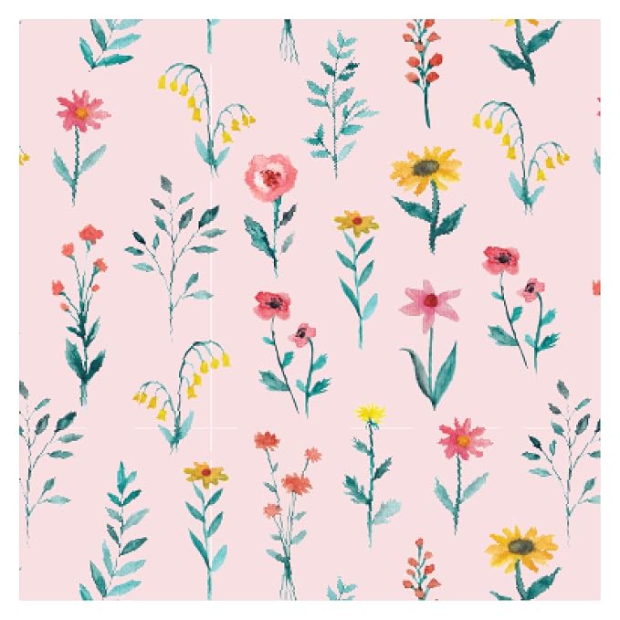 Stephen Joseph, Muslin Swaddle Blanket for Baby Girls and Boys, Newborn Receiving Blanket for Swaddling, 100% Cotton Baby Swaddle Wrap, Receiving Swaddle Wrap, 47 x 47 inches, Wildflower