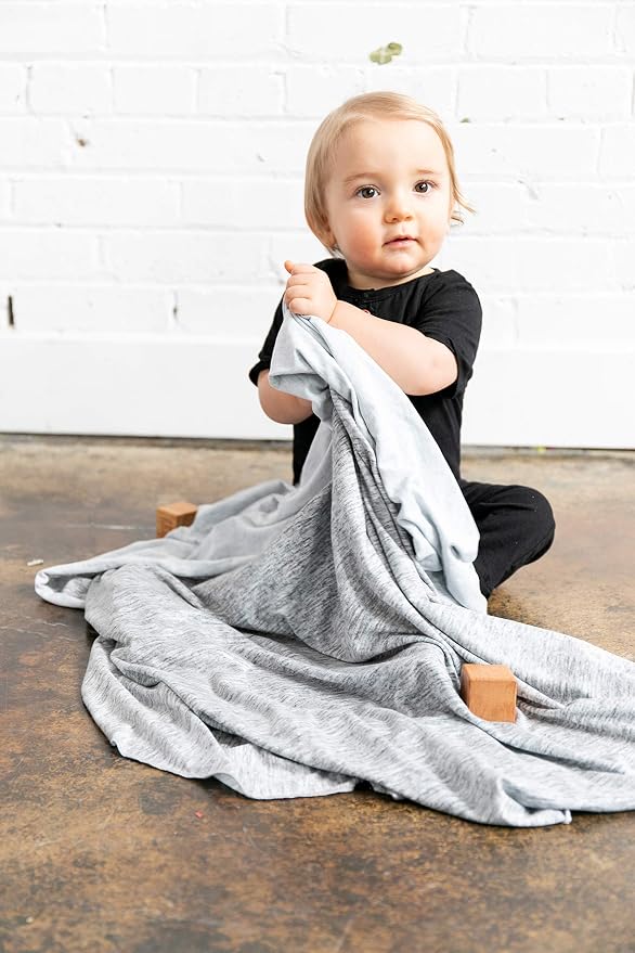 Copper Pearl Swaddle Blankets for Newborns | Soft Stretchy Receiving Blankets for Boys and Girls | Large 46 x 46 Inch Baby Blankets | Lightweight and Breathable Swaddles | Asher