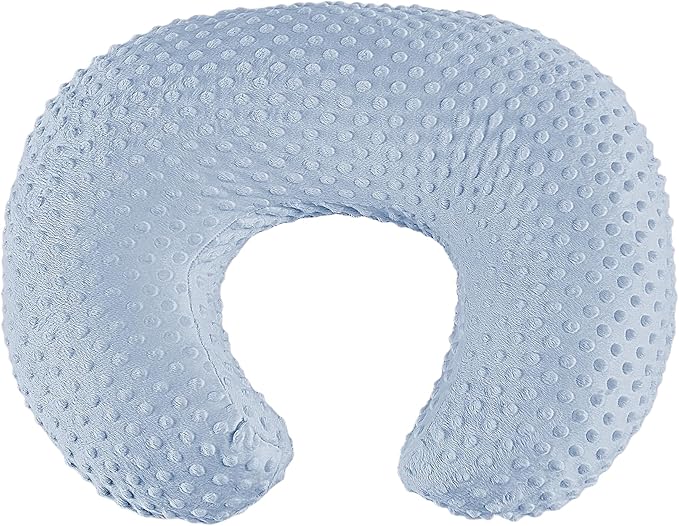 Nursing Pillow for Bottle and Breastfeeding, Ergonomic Comfort Nursing Essentials for Mom and Baby, Feeding Support Pillow with Removable Cover, Easier and Healthier Nursing (Blue)