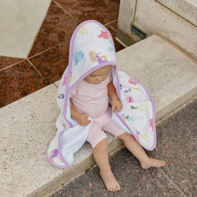 Copper Pearl Premium Knit Hooded Bath Towel Disney Princess