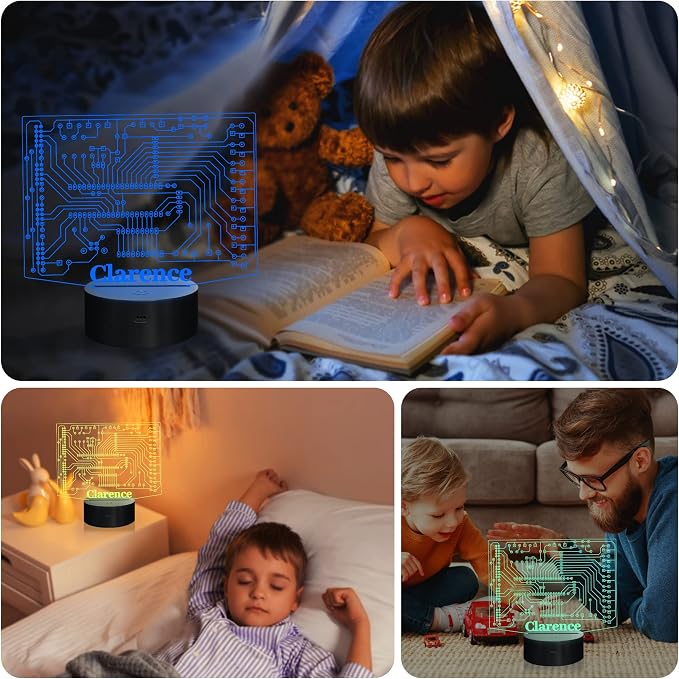 YuanDian Personalized Geeky Gifts, Computer Geekery PCB Lamp 16 Colors Changing Touch & Remote Control Night Light for Men Boys Women IT Tech Support Nerds Geek Lovers