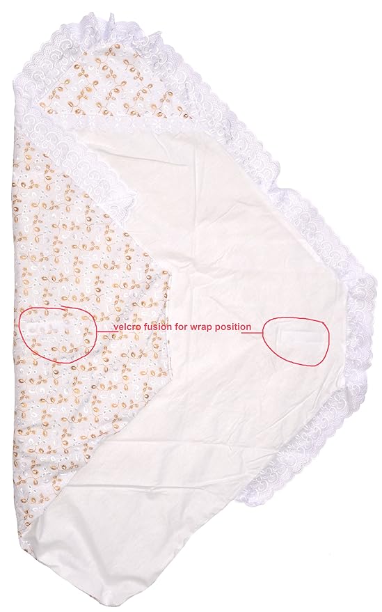 Embroidered Wrap Baby Blanket, Color: Gold