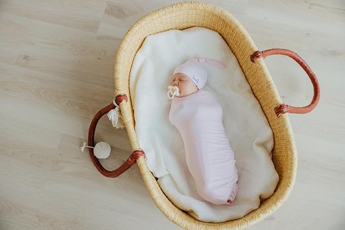 Copper Pearl Swaddle Blankets for Newborns | Soft Stretchy Receiving Blankets for Boys and Girls | Large 46 x 46 Inch Baby Blankets | Lightweight and Breathable Swaddles | Blossom