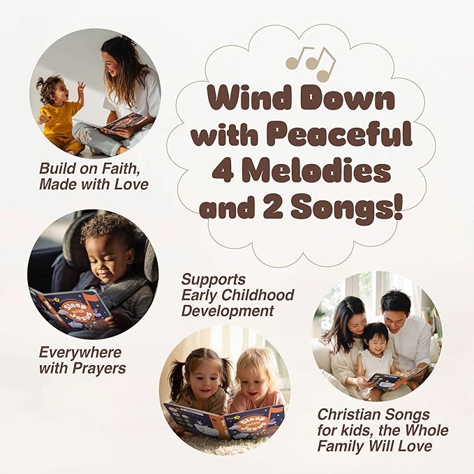 Sleep with Jesus ??4 Hymn Melodies and 2 Prayer Songs, Bedtime Music Books for Toddlers, Lullabies for Babies, Prayer Book for Little Ones, Religious Gift Idea- New Year, Baptism Gifts