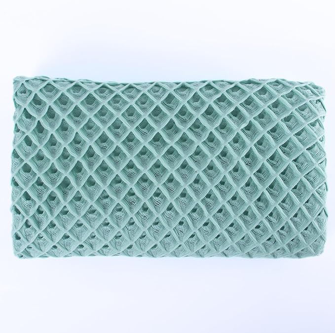 100% Cotton Waffle Weave Baby&Kids Blanket, Deep Textured, Thermal, Breathable, Three Dimensional, Ultra Soft, All Seasons, Unisex, Luxury, Swaddling Blanket (Green)