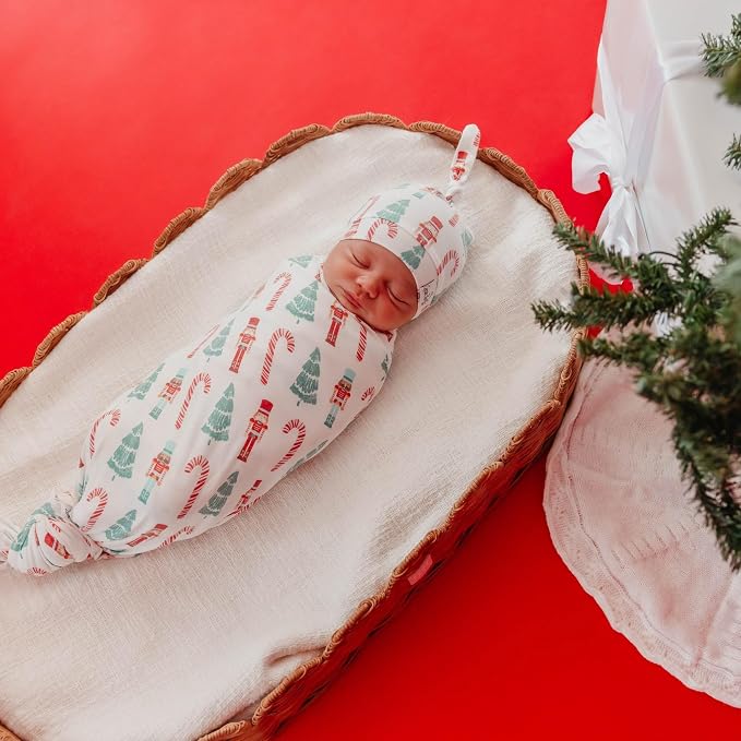 Copper Pearl Swaddle Blankets for Newborns | Soft Stretchy Receiving Blankets for Boys and Girls | Large 46 x 46 Inch Baby Blankets | Lightweight and Breathable Swaddles | Nicholas