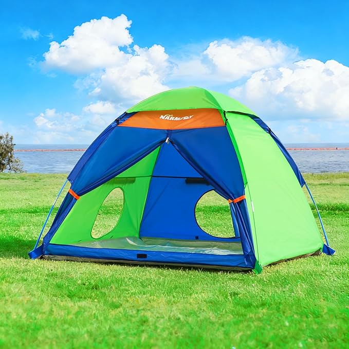 NARMAY® Play Tent Summer Camping Dome Tent for Kids Indoor/Outdoor Fun - 60 x 60 x 44 inch
