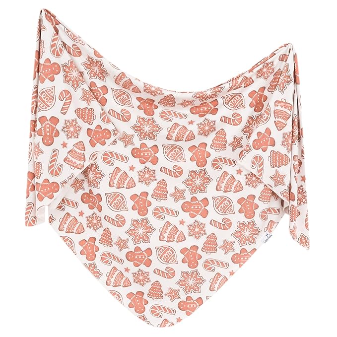 Copper Pearl Large Premium Knit Baby Swaddle Receiving Blanket Gingerbread