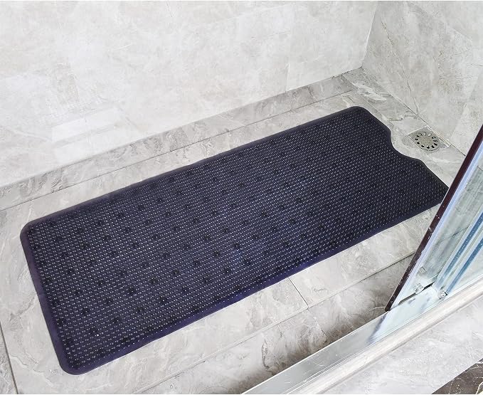 Non-slip Bathtub Mat Extra Long 40"x16"(for Smooth Non-Textured Tubs Only), Machine Washable Bath Tub Shower Mat with Suction Cups for Bathroom Bathtub Shower Stall