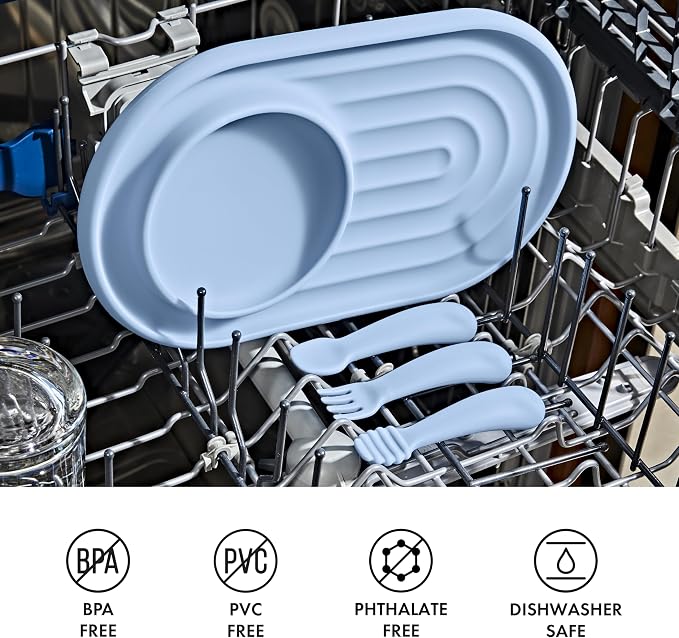 OXO Tot Mini Fork & Spoon Set – Dusk, Baby Essentials