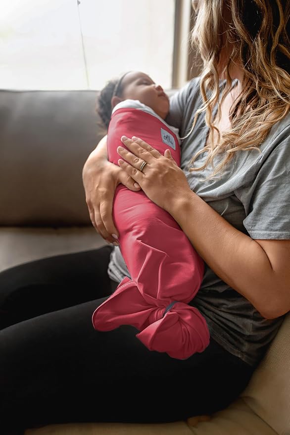 The Ollie Swaddle – Adjustable Baby Swaddle for Newborns | Pediatrician-Approved for Safe Sleep | Easy Closure | Arms-Out | Lightweight, Machine-Washable | Easy Diaper Access