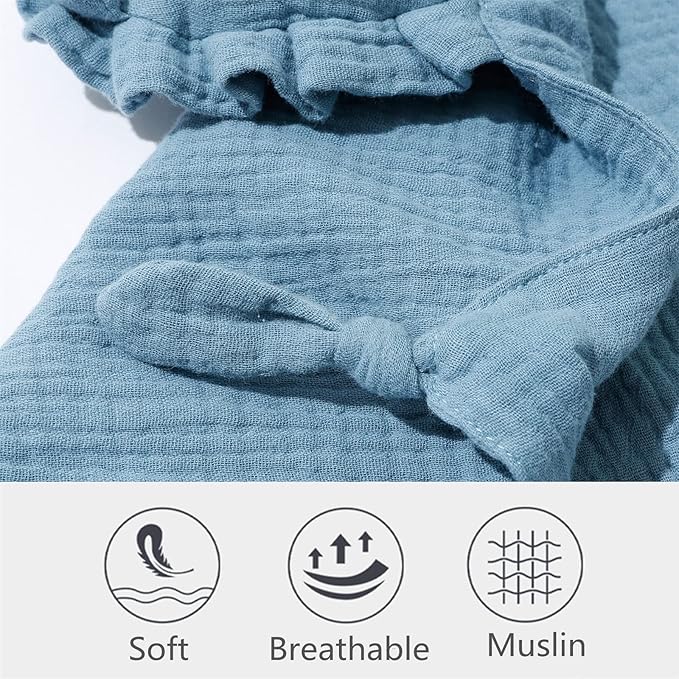 insular Lovey Blanket for Boys and Girls, Cotton Muslin Security Blanket for Babies, Soft Breathable Lovie Soothing Towel for Newborn and Infant, 2 Pcs Set, Pink&Khaki