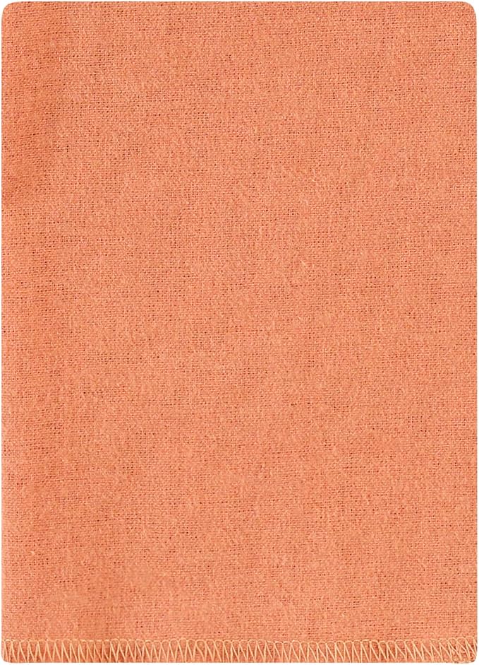 Hudson Baby Unisex Baby Cotton Flannel Burp Cloths Bundle, Pumpkin Spice, One Size