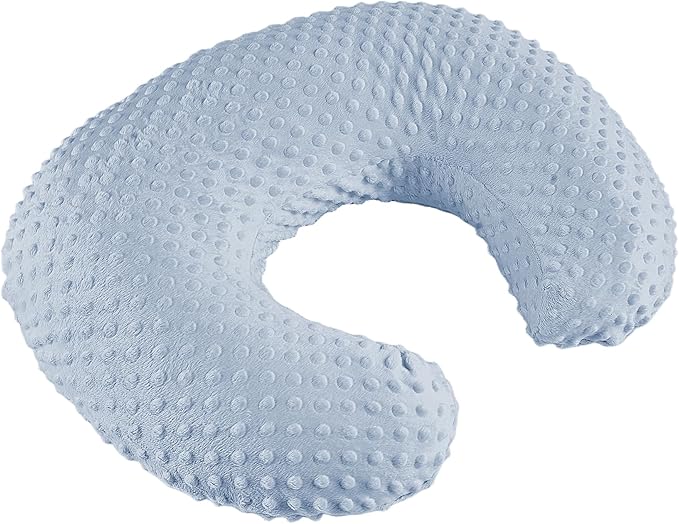 Nursing Pillow for Bottle and Breastfeeding, Ergonomic Comfort Nursing Essentials for Mom and Baby, Feeding Support Pillow with Removable Cover, Easier and Healthier Nursing (Blue)