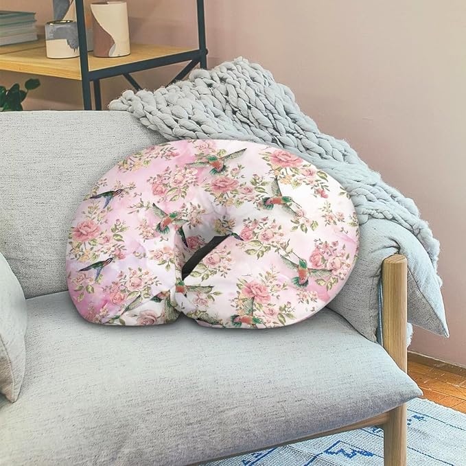 Hummingbird Breast Feeding Nursing Pillow Cover Slipcover Washable Skin-Friendly Pillowcase Baby Nursing Pillow Support Cover for Girls and Boys