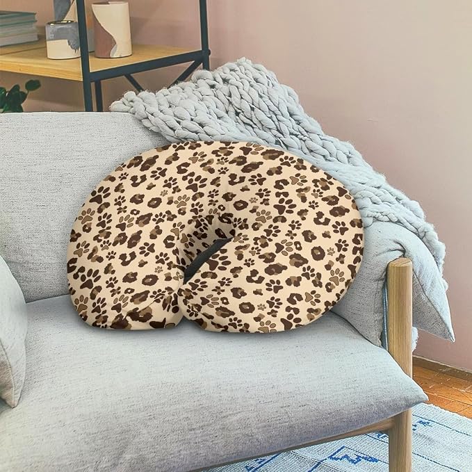 Dog Paw Nursing Pillowcase, Healthy Nursing Pillow for Baby Boys Girls, Stretchy Baby Support Pillow Cover Fit for Most Breastfeeding Pillows Easy to Clean